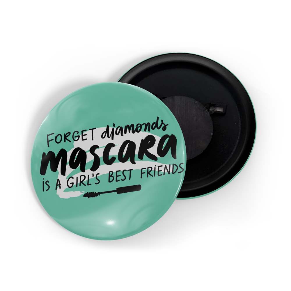 dhcrafts Fridge Magnet Green Girl Power Forget Diamond Mascara Is A Girl's Best Friend D2 Glossy Finish Design Pack of 1